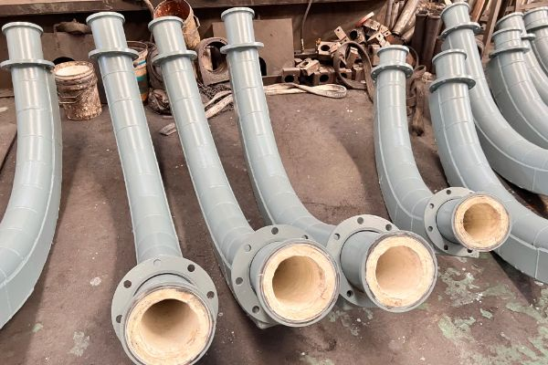 背管式耐磨彎頭內襯陶瓷