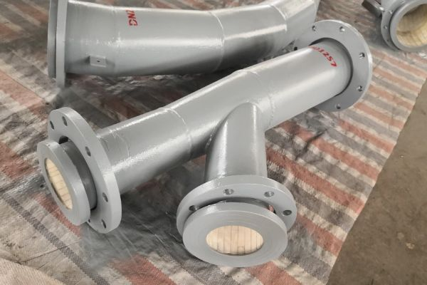 詢價內襯自蔓延剛玉陶瓷Y型三通